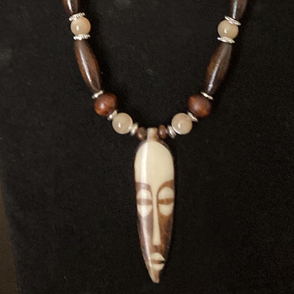 African Inspired Pendant Necklace - Picture 3 of 4